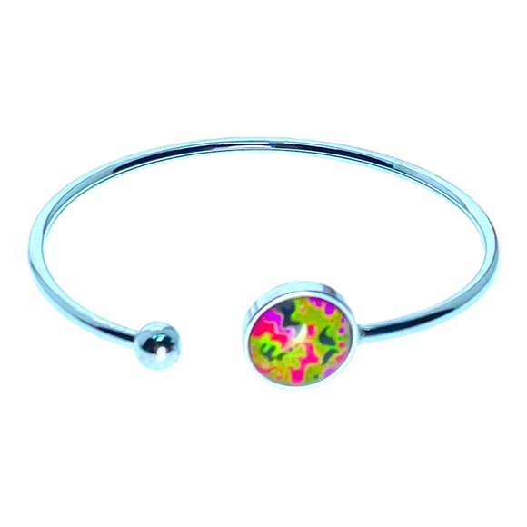 Mossy Blooms Flexi-Cuff Bracelet - Picture 2 of 5